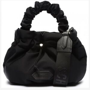 Schutz “Lolla” Black Stretch Nylon Mini Crossbody Bag Excellent Condition!